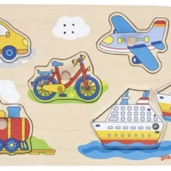 Noppenpuzzel Met Geluiden: Voertuigen -Peuter Plezier Verkoopwinkel puzzel met geluiden voertuigen goki 57519