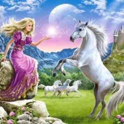 My Friend Unicorn – Castorland Puzzel 180 Stukjes -Peuter Plezier Verkoopwinkel puzzel my friend unicorn castorland 1 1
