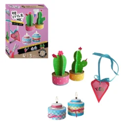 Re-cycle-me Cactus Love Recycle Set Knutselset -Peuter Plezier Verkoopwinkel re cycle me cactus love 2