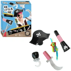 Re-cycle-me Pirate Dress Up Recycle Set Knutselset 7 Re-cycle-me Pirate Dress Up Recycle Set Knutselset -Peuter Plezier Verkoopwinkel re cycle me pirate dress up 1