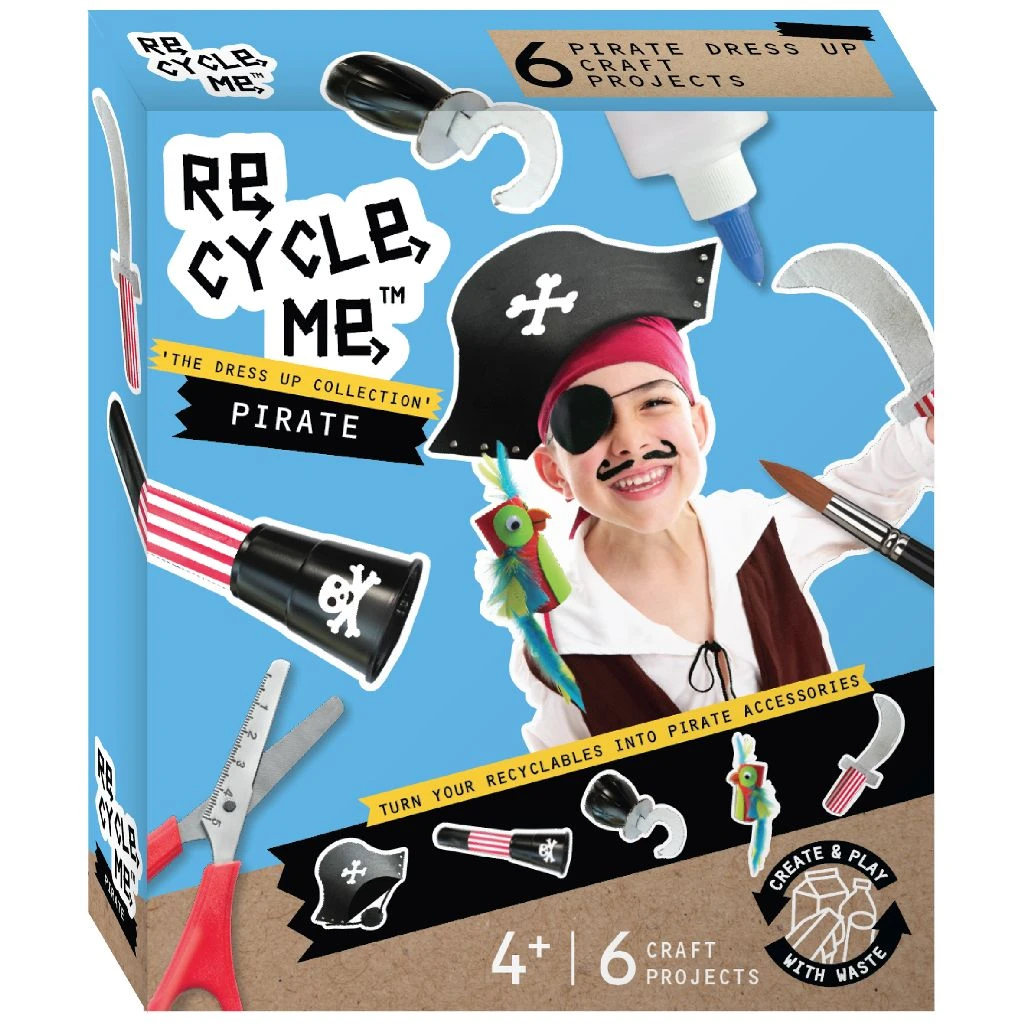 Re-cycle-me Pirate Dress Up Recycle Set Knutselset 3 Re-cycle-me Pirate Dress Up Recycle Set Knutselset