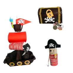 Re-cycle-me Pirate World Knutselset ReCycleMe -Peuter Plezier Verkoopwinkel re cycle me pirate world 1