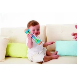 Goki 61879 Regenmaker Rood/Blauw Rain Stick -Peuter Plezier Verkoopwinkel regenmaker blauw hape beaded raindrops 2