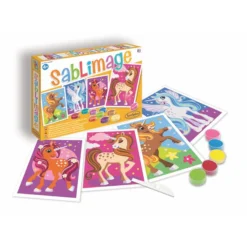 Sablimage Eenhoorns Sentosphere Zandschilderijtjes Maken -Peuter Plezier Verkoopwinkel sablimage eenhoorns 1