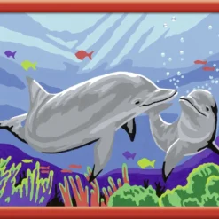 Schilderen Op Nummer: Dolfijnen 7 Schilderen Op Nummer: Dolfijnen -Peuter Plezier Verkoopwinkel schilderen op nummer dolfijnen ravensburger 1 1