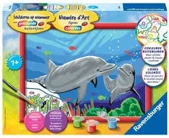 Schilderen Op Nummer: Dolfijnen 6 Schilderen Op Nummer: Dolfijnen -Peuter Plezier Verkoopwinkel schilderen op nummer dolfijnen ravensburger 1