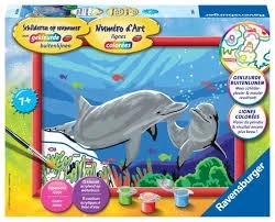 Schilderen Op Nummer: Dolfijnen 3 Schilderen Op Nummer: Dolfijnen