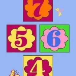 Speeltapijt Hinkelbaan Flower Power -Peuter Plezier Verkoopwinkel speelkleed speeltapijt hinkelbaan flower power 1