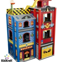 Houten Speelgoedset Voor Grote Kleine Helden -Peuter Plezier Verkoopwinkel speelset voor grote kleine helden kidkraft 63239 2