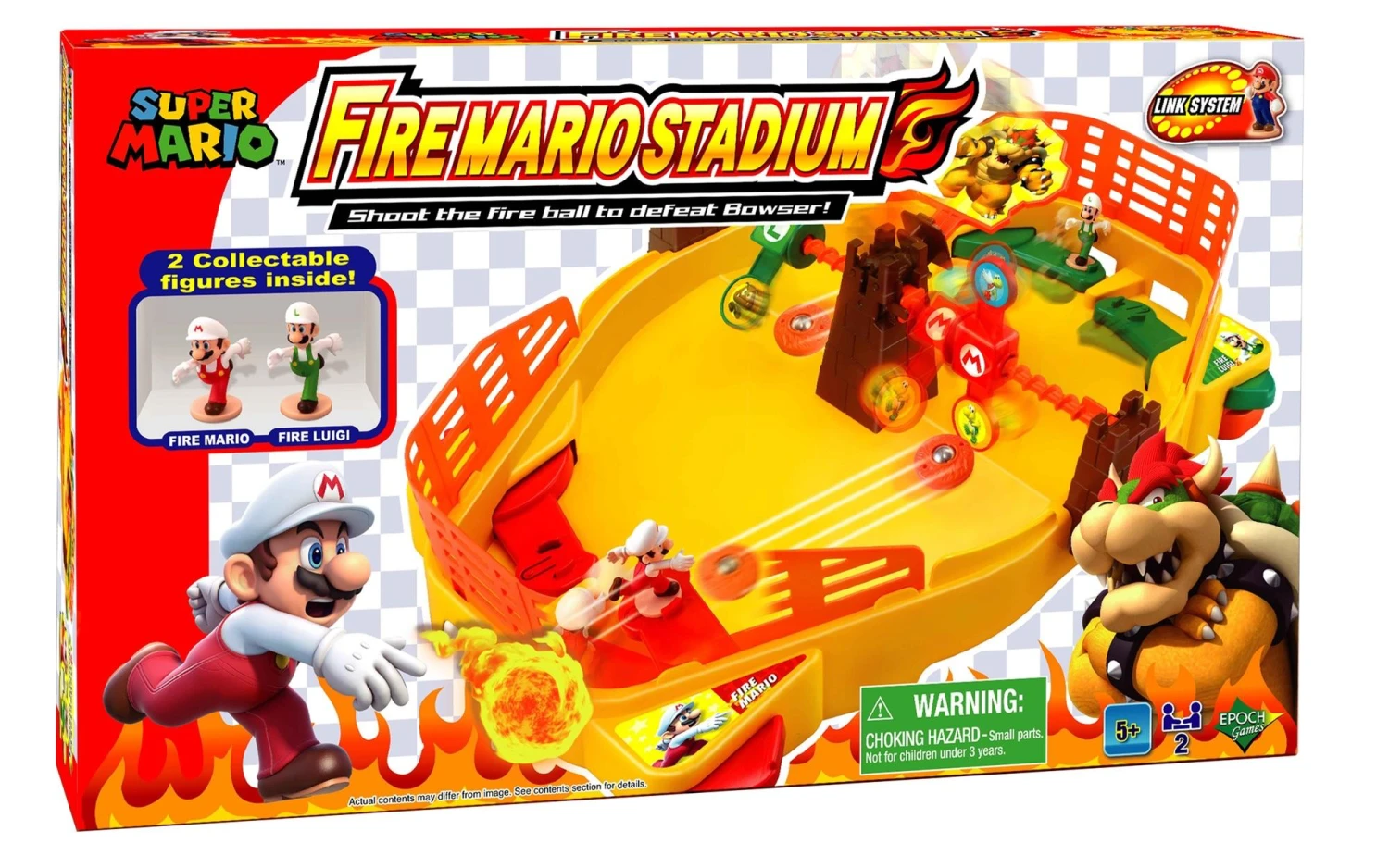 Epoch Super Mario Fire Mario Stadium Flipperspel 3 Epoch Super Mario Fire Mario Stadium Flipperspel