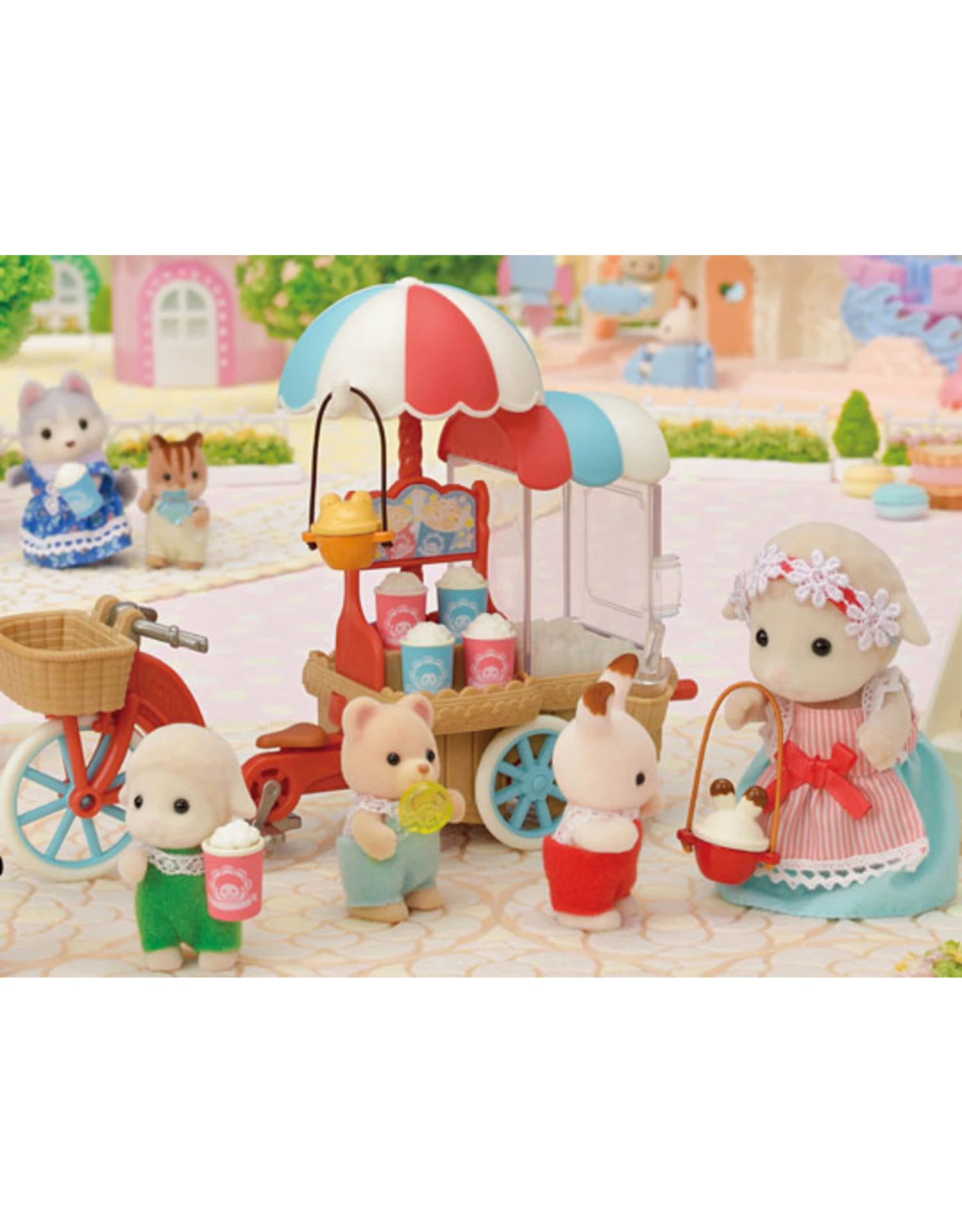 Sylvanian Families Popcornwagen Met Moeder Schaap SF5653 5 Sylvanian Families Popcornwagen Met Moeder Schaap SF5653 - Afbeelding 3