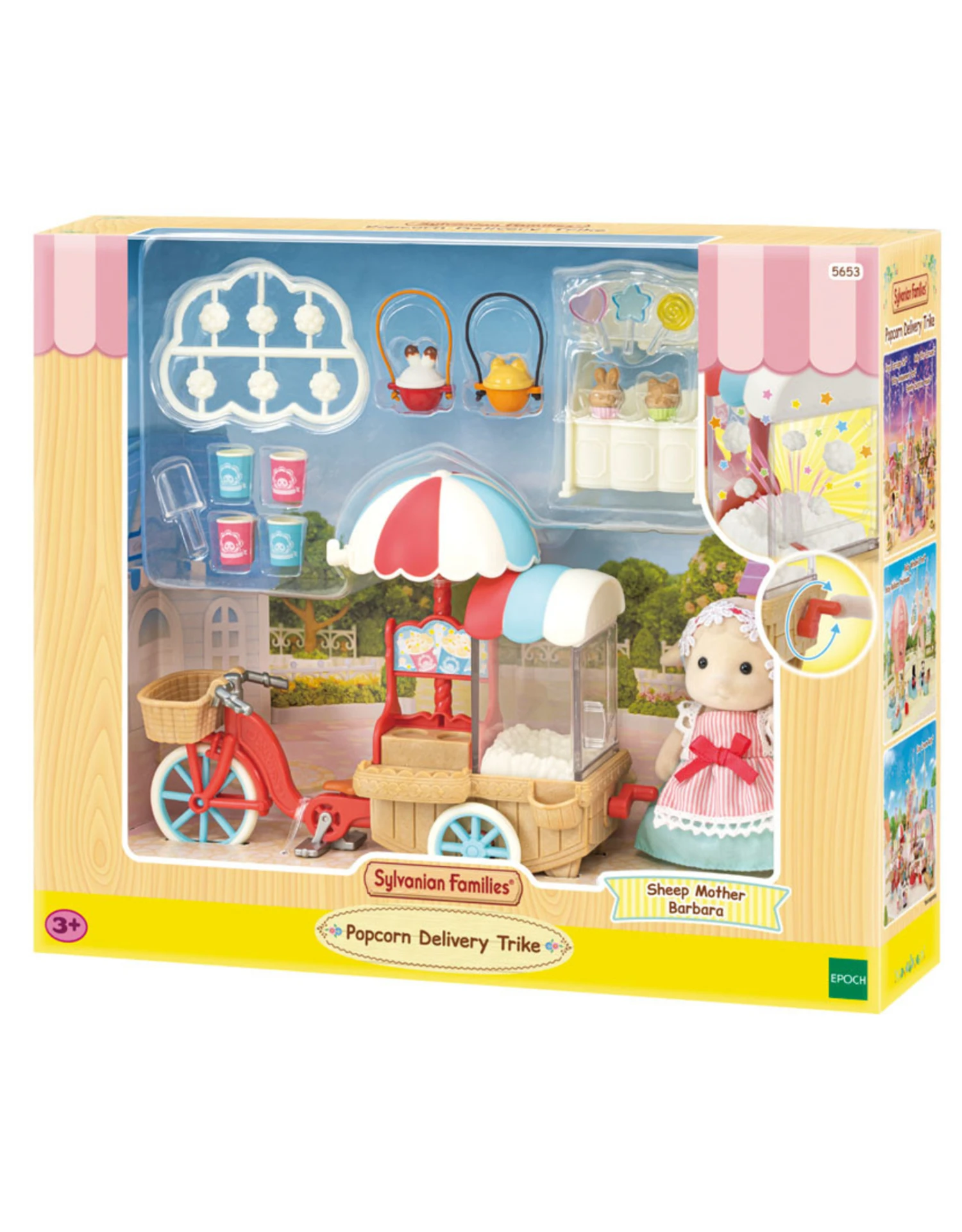 Sylvanian Families Popcornwagen Met Moeder Schaap SF5653 3 Sylvanian Families Popcornwagen Met Moeder Schaap SF5653
