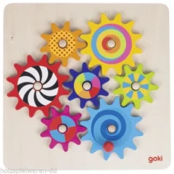 Tandwielenpuzzel Goki -Peuter Plezier Verkoopwinkel tandwielen puzzel goki 58530 1