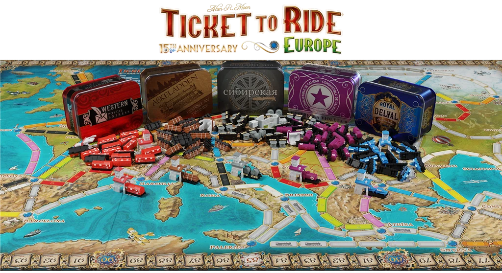 Days Of Wonder Ticket-to-Ride Europe 15th-Anniversary Bordspel 6 Days Of Wonder Ticket-to-Ride Europe 15th-Anniversary Bordspel - Image 4