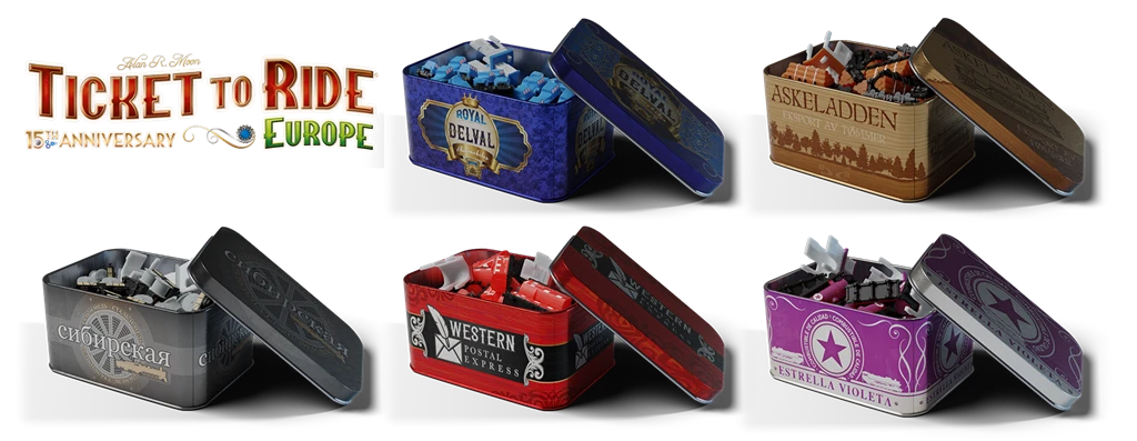 Days Of Wonder Ticket-to-Ride Europe 15th-Anniversary Bordspel 8 Days Of Wonder Ticket-to-Ride Europe 15th-Anniversary Bordspel - Image 6