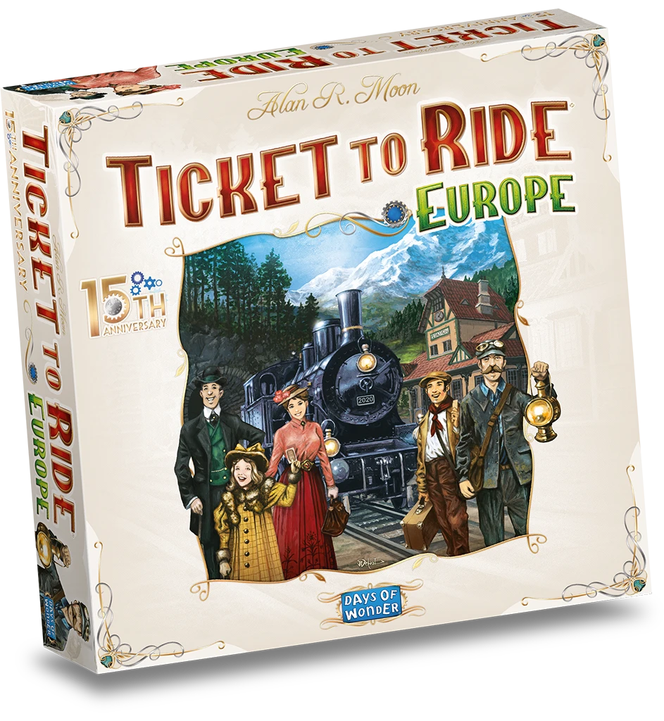Days Of Wonder Ticket-to-Ride Europe 15th-Anniversary Bordspel 3 Days Of Wonder Ticket-to-Ride Europe 15th-Anniversary Bordspel