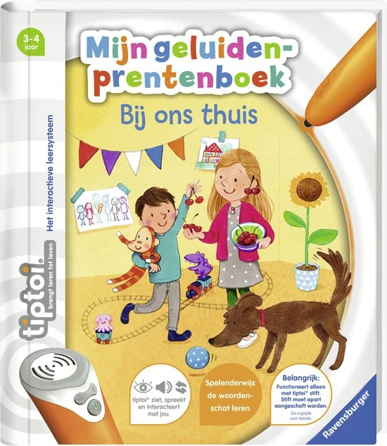 Tiptoi Boek “Mijn Geluiden Prentenboek: Bij Ons Thuis” 4 Tiptoi Boek “Mijn Geluiden Prentenboek: Bij Ons Thuis” - Image 2